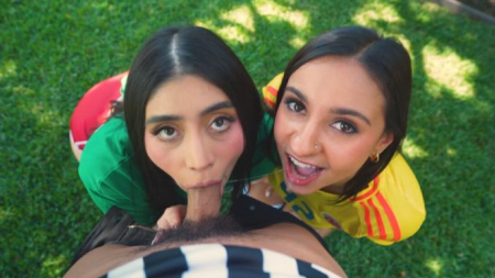 Violet Myers Sextape Soccer Penalty Threesome with Hailey Rose and Max Fills Porn Video Leaks Borntobefuck